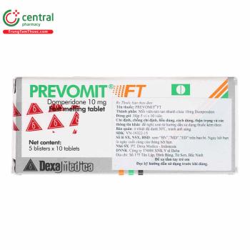 Thuốc Prevomit FT 10mg hộp hộp 50 viên điều trị nôn và buồn nôn