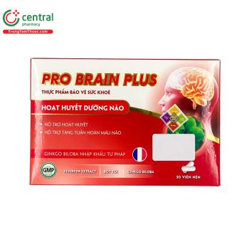 Pro Brain Plus tăng cường tuần hoàn máu, giảm đau đầu, giúp ngủ ngon