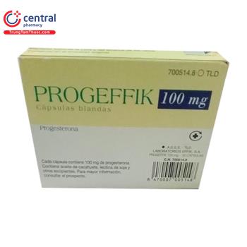 [CHÍNH HÃNG] Thuốc Progeffik 100mg điều Trị Thiếu Progesterone