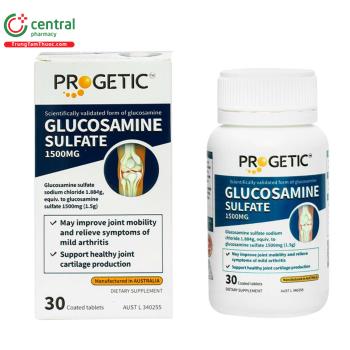 Progetic Glucosamine Sulfate 1500MG Coated Tablets