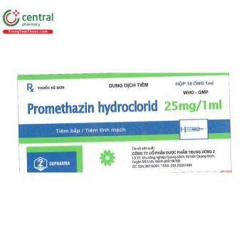 Promethazin hydroclorid 25mg/1ml