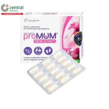 Thuốc ProMUM New Start bổ sung dưỡng chất cho phụ nữ chuẩn bị mang bầu
