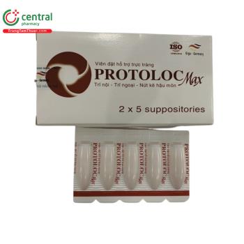 Thuốc đặt Protoloc Max - Hỗ trợ điều trị bệnh trĩ, nứt kẽ hậu môn