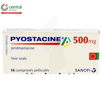 Thuốc Pyostacine 500mg - Điều trị nhiễm khuẩn đường hô hấp