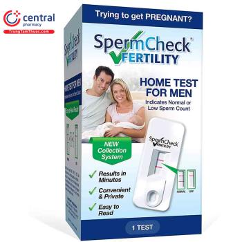 Que test tinh trùng Spermcheck Fertility Home Test Kit For Men
