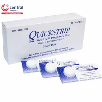 Que thử thai Quickstrip (xanh)
