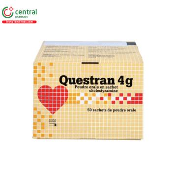 Thuốc Questran 4g - Giảm cholesterol trong máu, giảm ngứa do tắc mật