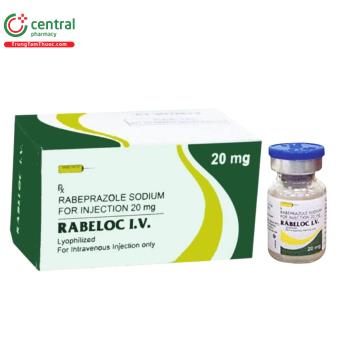 Thuốc Rabeloc I.V. 20mg điều trị trào ngược thực quản dạng loét/bào mòn