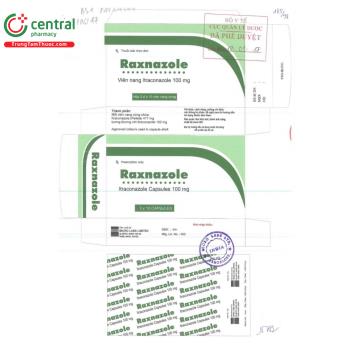 Thuốc Raxnazole 100mg điều trị nấm Candida miệng, âm hộ - âm đạo