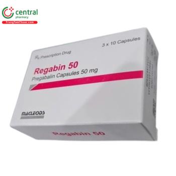 Thuốc Regabin 50 Điều trị rối loạn lo âu lan tỏa ở người trưởng thành
