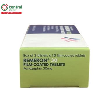 Thuốc Remeron 30mg - Thuốc chỉ định trong điều trị trầm cảm