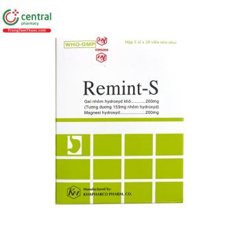 Thuốc Remint-S - Làm dịu các triệu chứng do tăng acid dạ dày hiệu quả