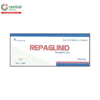 Thuốc Repaglinid 1mg điều trị đái tháo đường typ 2 khi chế độ ăn không ...