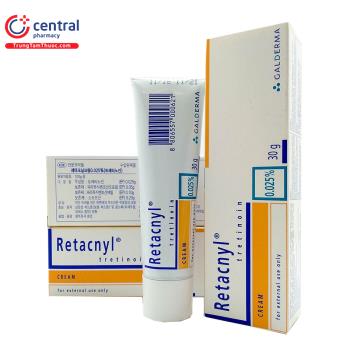 [CHÍNH HÃNG] Kem trị mụn Retacnyl 0,025% - Sạch ngay trứng cá