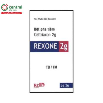 Thuốc Rexone 2g điều trị các bệnh nhiễm khuẩn do các vi khuẩn nhạy cảm