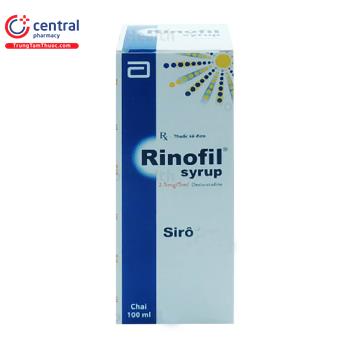 [CHÍNH HÃNG] Thuốc chống dị ứng Rinofil Syrup 100ml