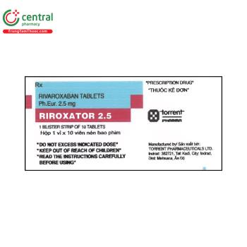 Riroxator 2.5mg