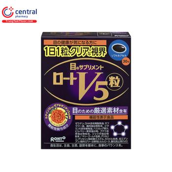 Thuốc bổ mắt Rohto V5 (Viên uống) giúp mắt sáng khỏe, duy trì thị lực