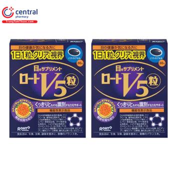 Thuốc bổ mắt Rohto V5 (Viên uống) giúp mắt sáng khỏe, duy trì thị lực