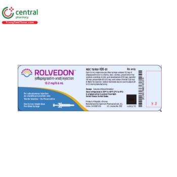 Thuốc Rolvedon 13.2mg/0,6mL giảm nhiễm trùng do giảm bạch cầu trung tính