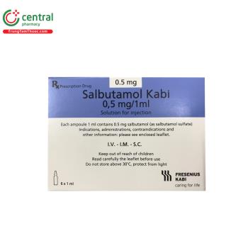 Salbutamol Kabi 0,5mg/1ml