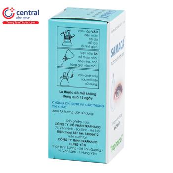 Thuốc nhỏ mắt Samaca điều trị rối loạn biểu mô giác mạc - kết mạc