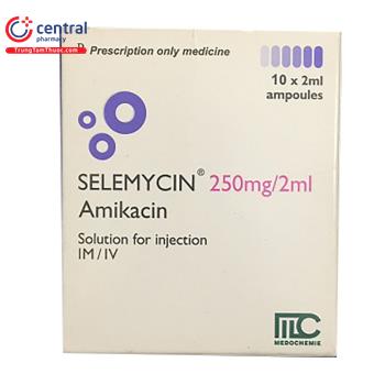 [CHÍNH HÃNG] Thuốc Selemycin 250mg/2ml điều trị nhiễm khuẩn nặng