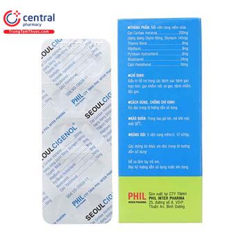 Thuốc Seoul Cigenol - Thuốc trị tổn thương gan, giải độc gan