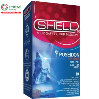 Bao cao su Shell Poseidon (Hộp 10 chiếc) -Mang lại cảm giác chân thực
