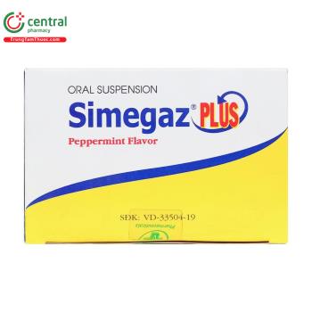 Thuốc Simegaz Plus điều trị triệu chứng viêm loét dạ dày – tá tràng