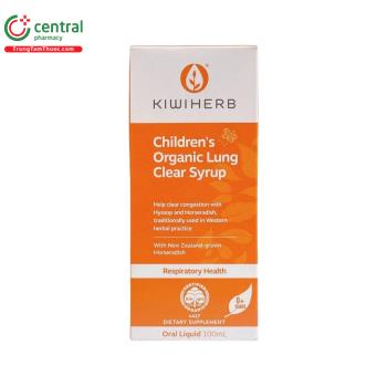 Siro Children's Organic Lung Clear Syrup KiwiHerb - Long đờm giảm ho