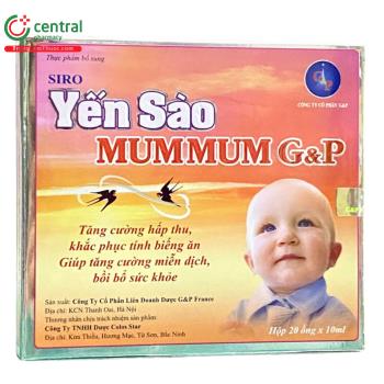 Siro Yến sào Mum mum G&P