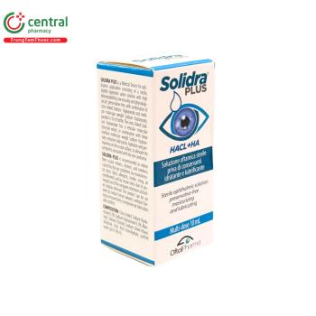 Nước mắt nhân tạo Solidra Plus 10ml duy trì độ ẩm ổn định cho mắt