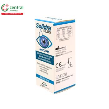 Nước mắt nhân tạo Solidra Plus 10ml duy trì độ ẩm ổn định cho mắt