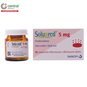 Thuốc Solupred 5mg - corticoid có tác dụng điều trị để chống viêm