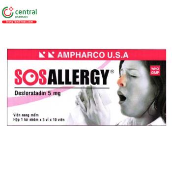 Sosallergy 5mg (viên nang mềm)