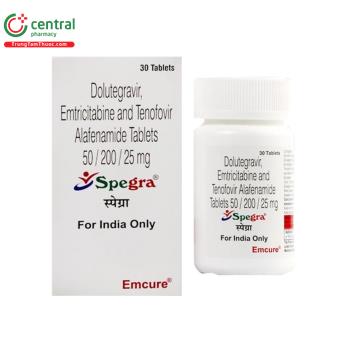 Spegra 50mg/200mg/25mg Emcure 