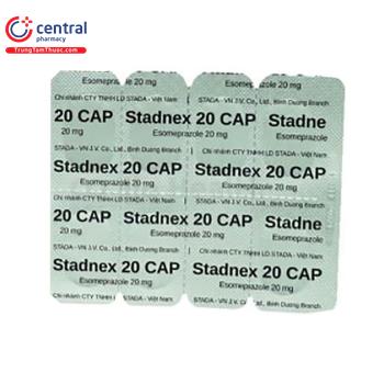 Thuốc Stadnex 20 CAP – điều trị trào ngược dạ dày thực quản