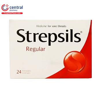 Strepsils Regular (Hộp 24 viên)