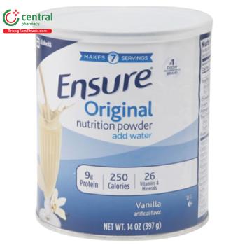 Sữa bột Ensure Original Nutrition Powder Add Water