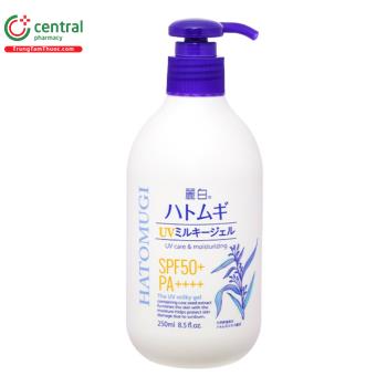 Sữa dưỡng thể chống nắng Hatomugi UV Care & Moisturizing The UV Milky Gel SPF50+ PA++++ 250ml