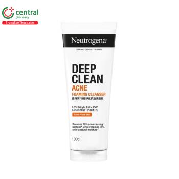 Sữa Rửa Mặt Neutrogena Deep Clean Acne Foaming Cleanser 100g