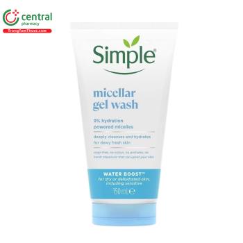 Sữa rửa mặt Simple Micellar Gel Wash