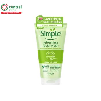 Sữa Rửa Mặt Simple Refreshing Facial Wash 150ml