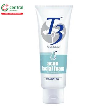 Sữa rửa mặt T3 acne facial foam