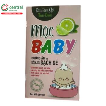 Sữa tắm gội thảo dược Mộc Baby 200ml 