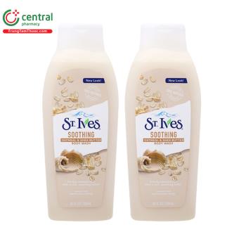 Sữa tắm St.Ives dưỡng ẩm Yến Mạch và Bơ Soothing Oatmeal & Shea Butter 