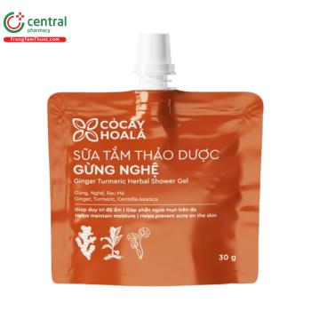 Sữa tắm thảo dược Gừng Nghệ Cỏ Cây Hoa Lá