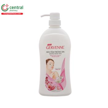 Sữa tắm Trắng da Hương nước hoa Nồng ấm Gervenne Goat’s Milk & Pink Lily