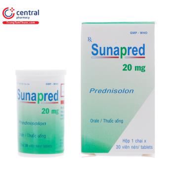 Sunapred 20mg chai 30 viên